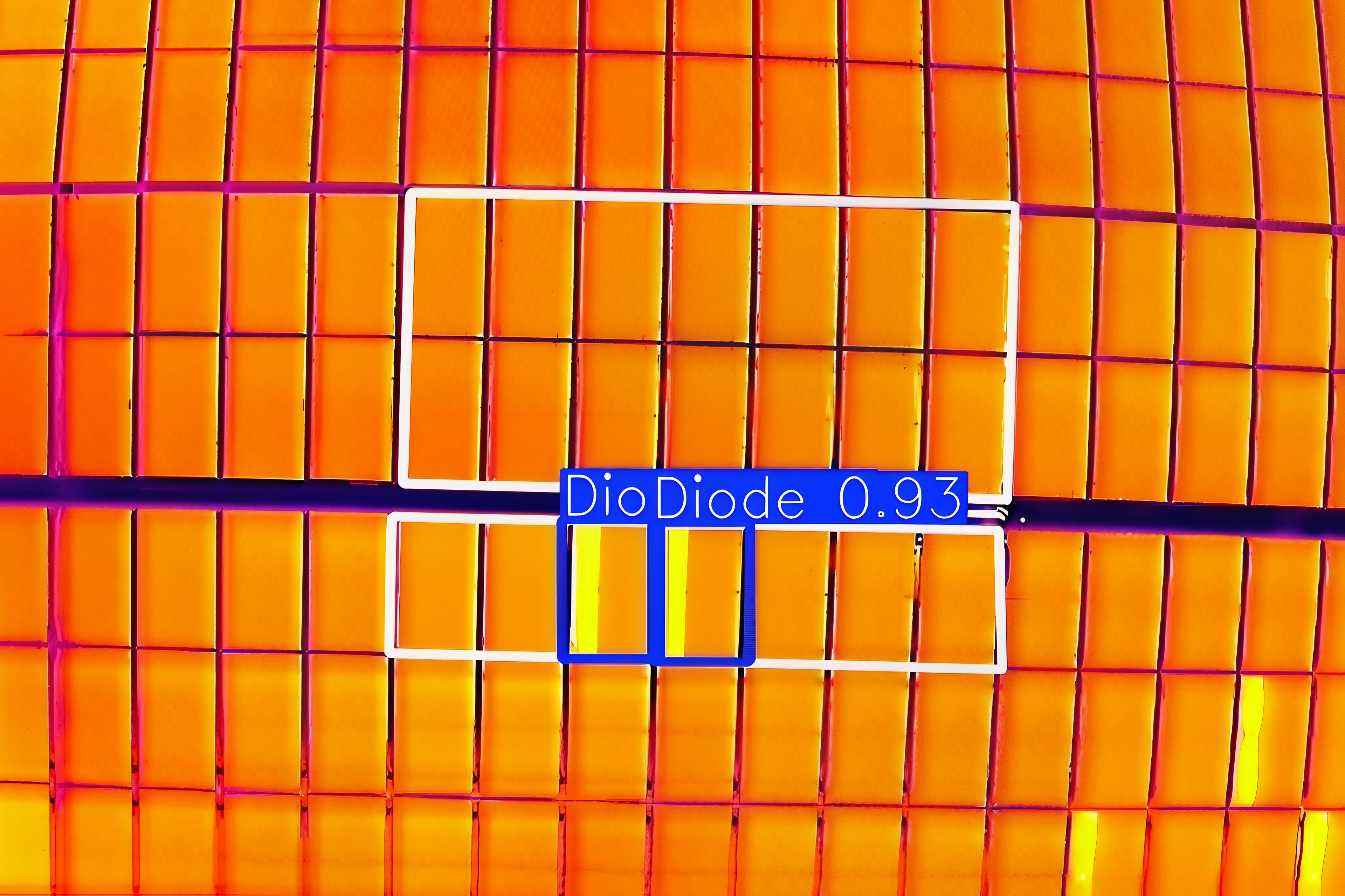 Drone inspecting solar panel