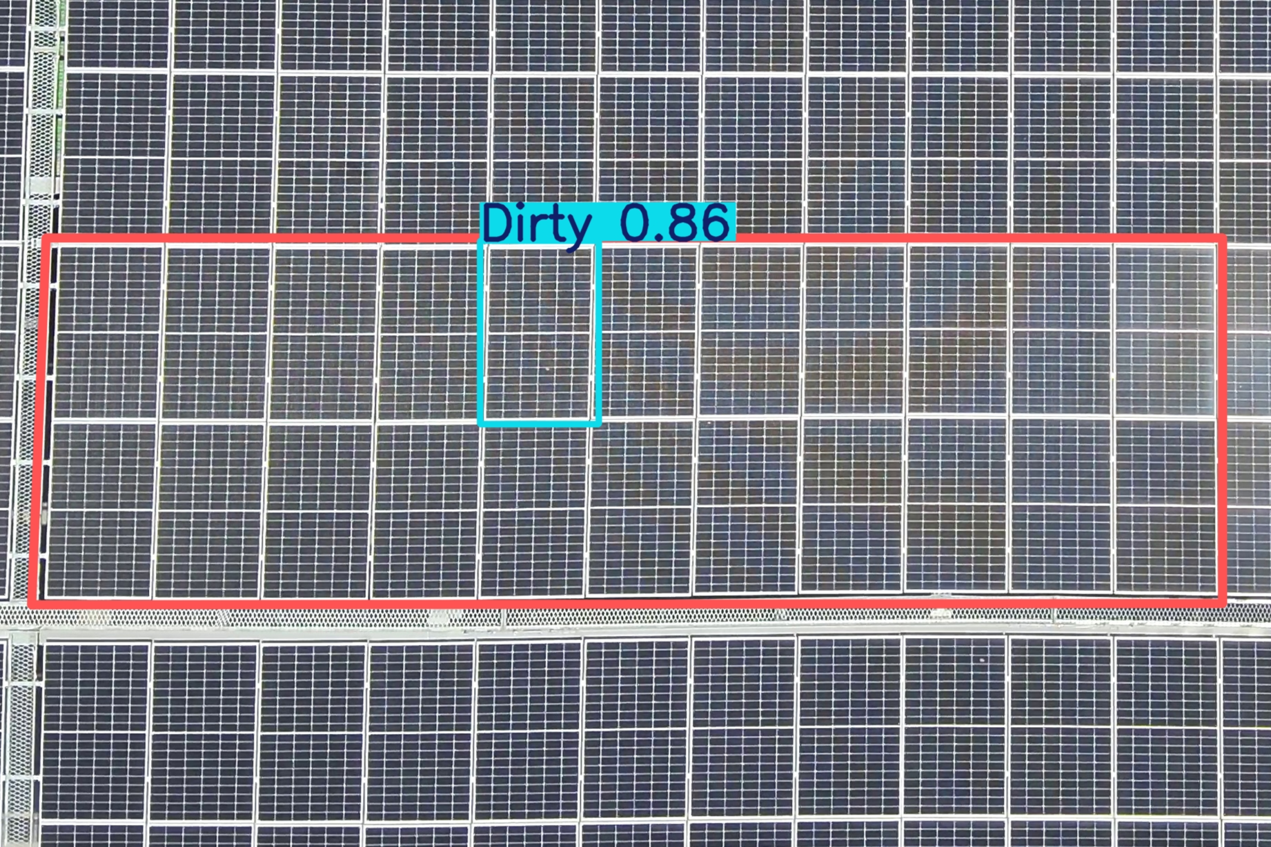 Solar panel with data overlay
